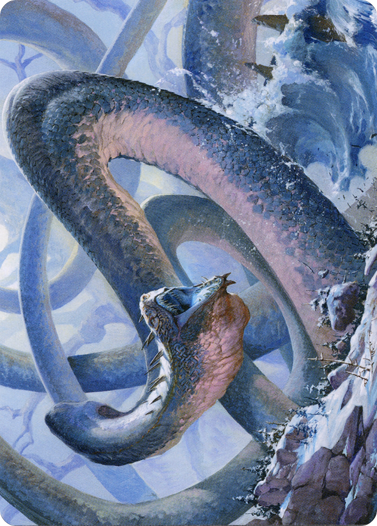 Koma, Cosmos Serpent // Koma, Cosmos Serpent (AKHM-060) - Kaldheim Art Series (Borderless)