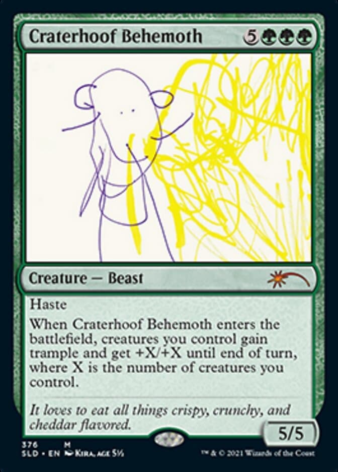 Craterhoof Behemoth (376) [Secret Lair Drop Series] Foil
