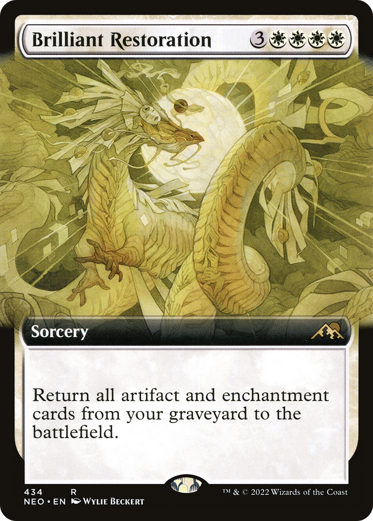 Brilliant Restoration (Extended Art) [Kamigawa: Neon Dynasty] Foil