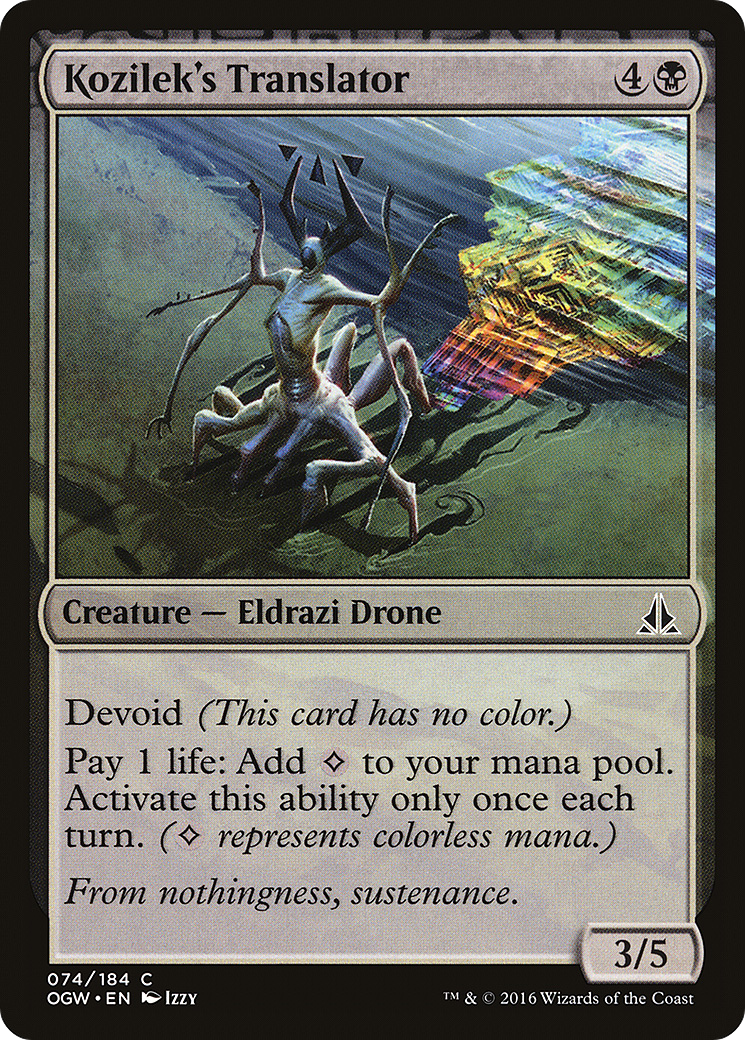 Kozilek's Translator [Oath of the Gatewatch] Foil