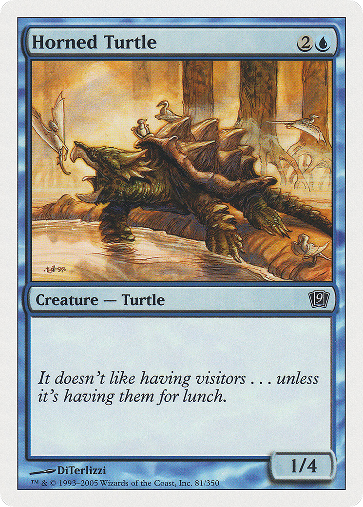 Horned Turtle [Ninth Edition] Foil