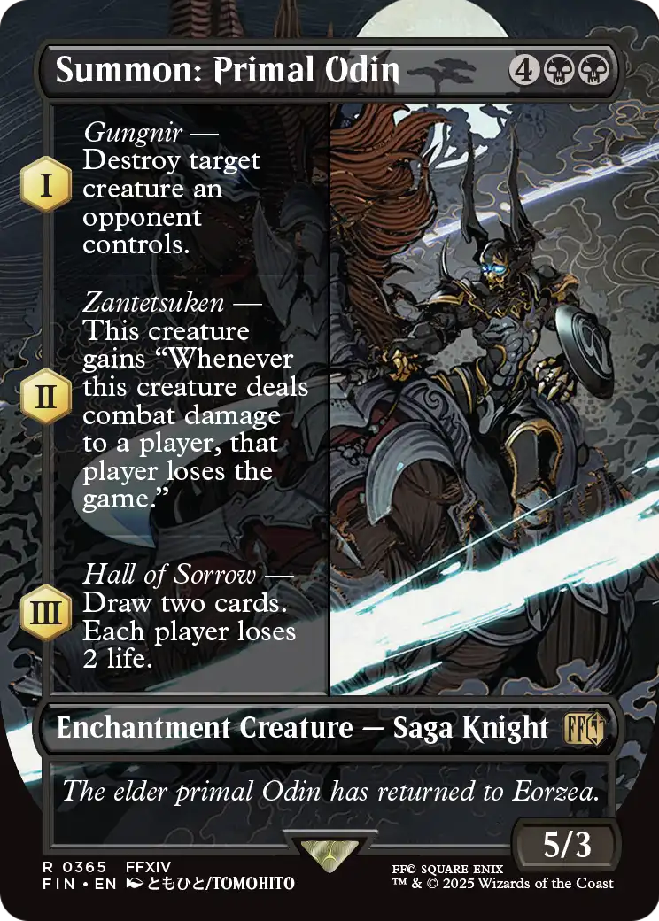 Summon: Primal Odin (Borderless) (365) [FINAL FANTASY]  Foil