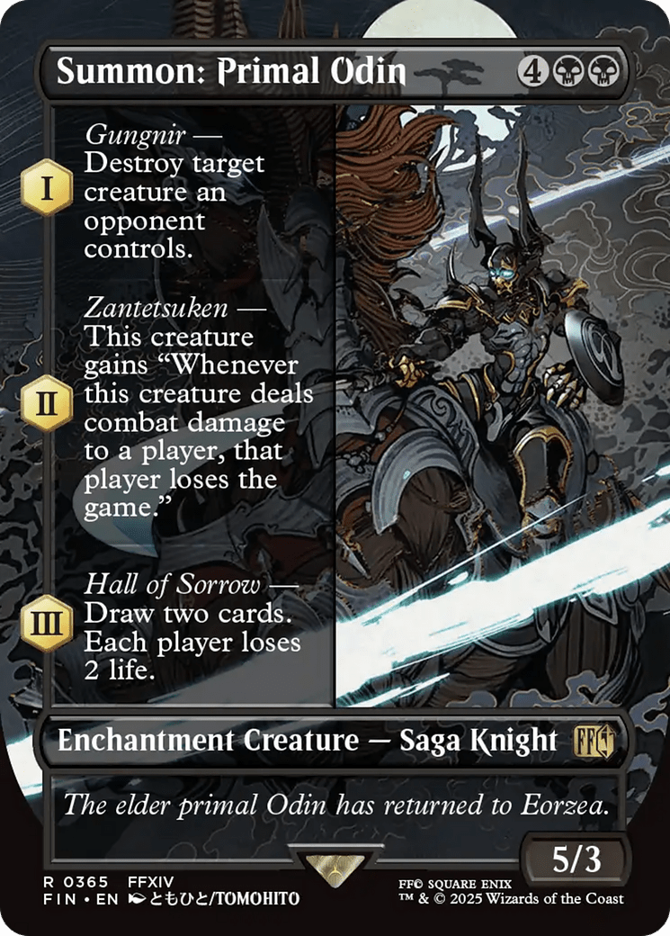 Summon: Primal Odin (Borderless) (365) [FINAL FANTASY]  Foil