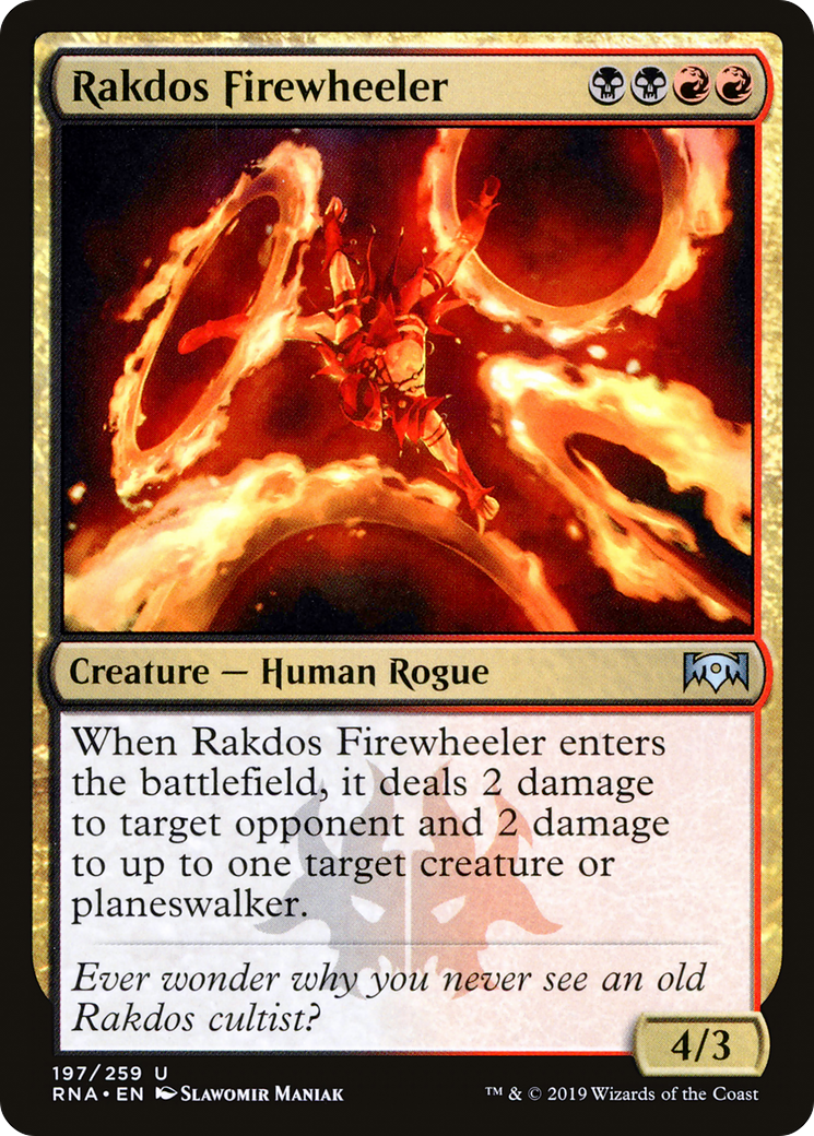 Rakdos Firewheeler [Ravnica Allegiance] Foil