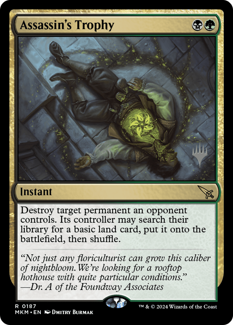 Assassin's Trophy (Promo Pack) [Murders at Karlov Manor Promos] Foil