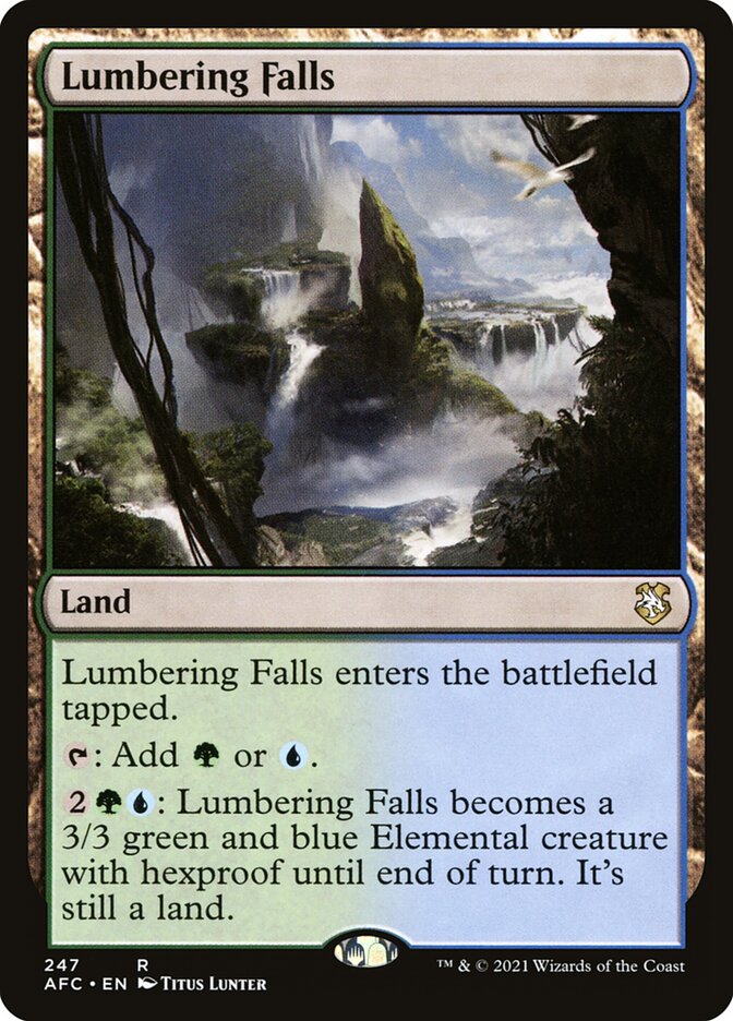 Lumbering Falls 247/62 (Commander: Adventures in the Forgotten Realms) 