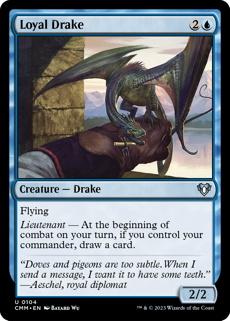 Loyal Drake [Commander Masters] Foil