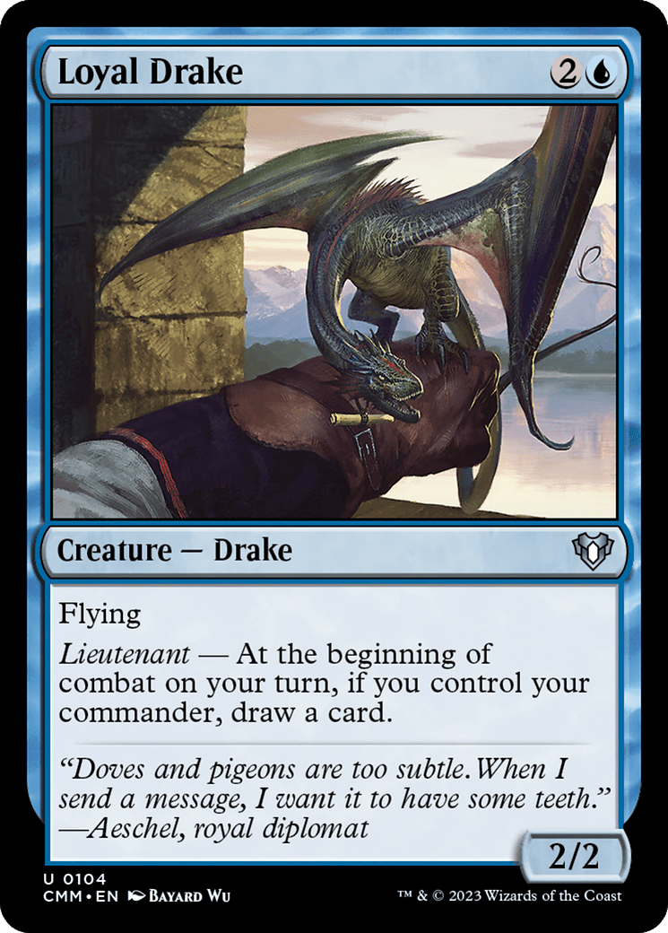 Loyal Drake [Commander Masters] Foil
