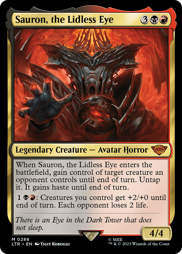 Sauron, the Lidless Eye [The Lord of the Rings: Tales of Middle-Earth] Foil