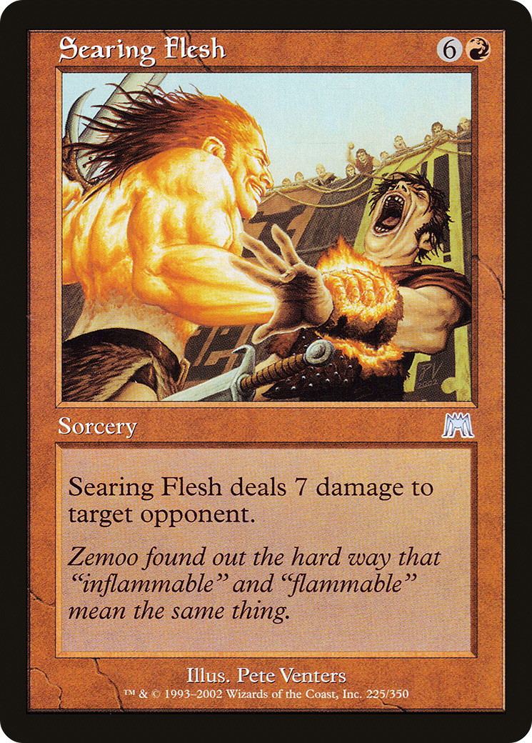 Searing Flesh [Onslaught] Foil