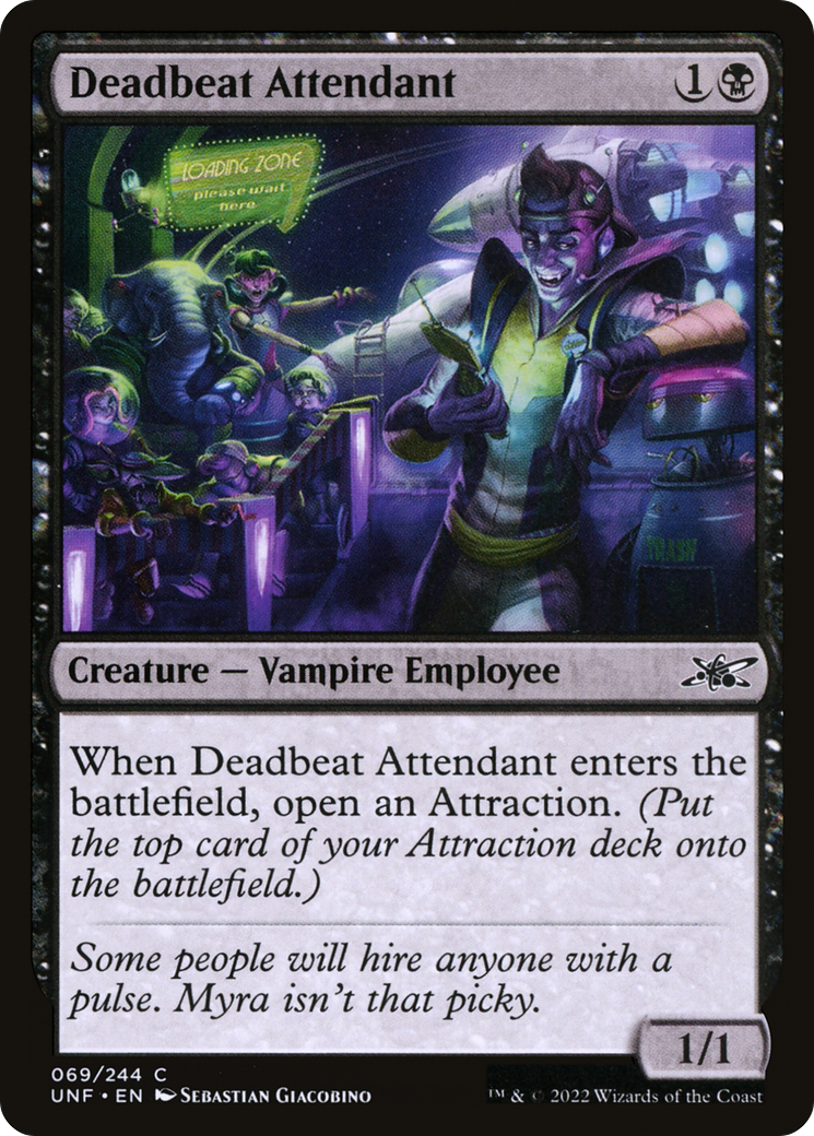 Deadbeat Attendant [Unfinity] Foil