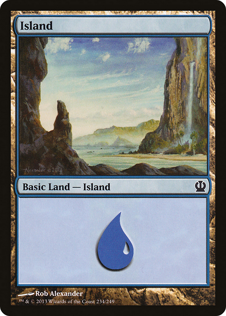 Island (234) [Theros] Foil