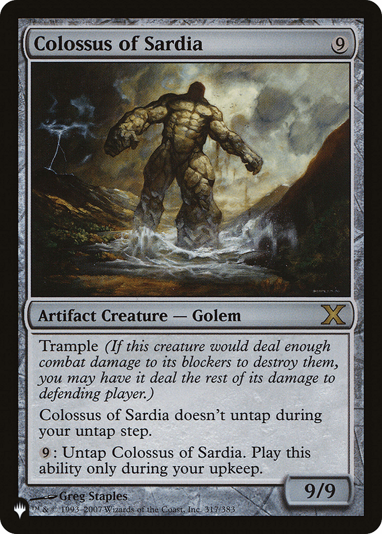 Colossus of Sardia |  (10E-317) [The List]