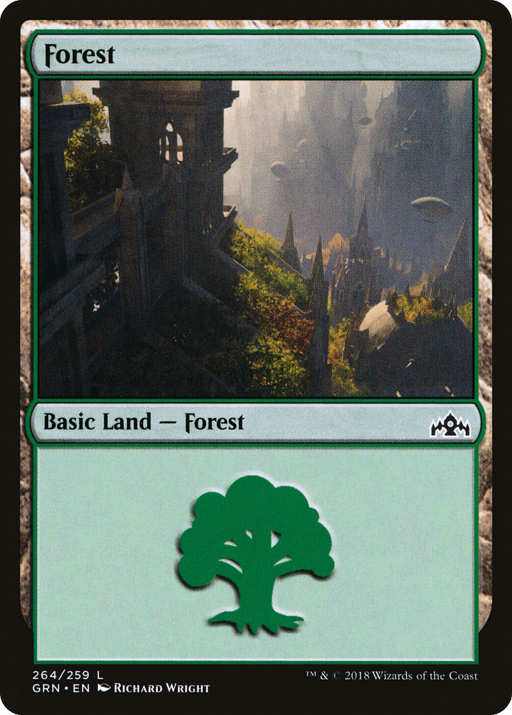 Forest (264) [Guilds of Ravnica] Foil