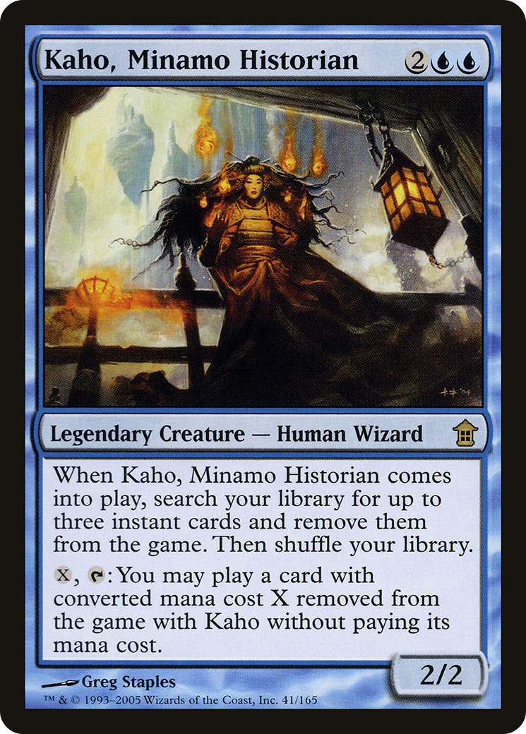 Kaho, Minamo Historian [Saviors of Kamigawa] Foil