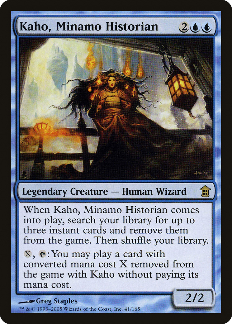Kaho, Minamo Historian [Saviors of Kamigawa] Foil