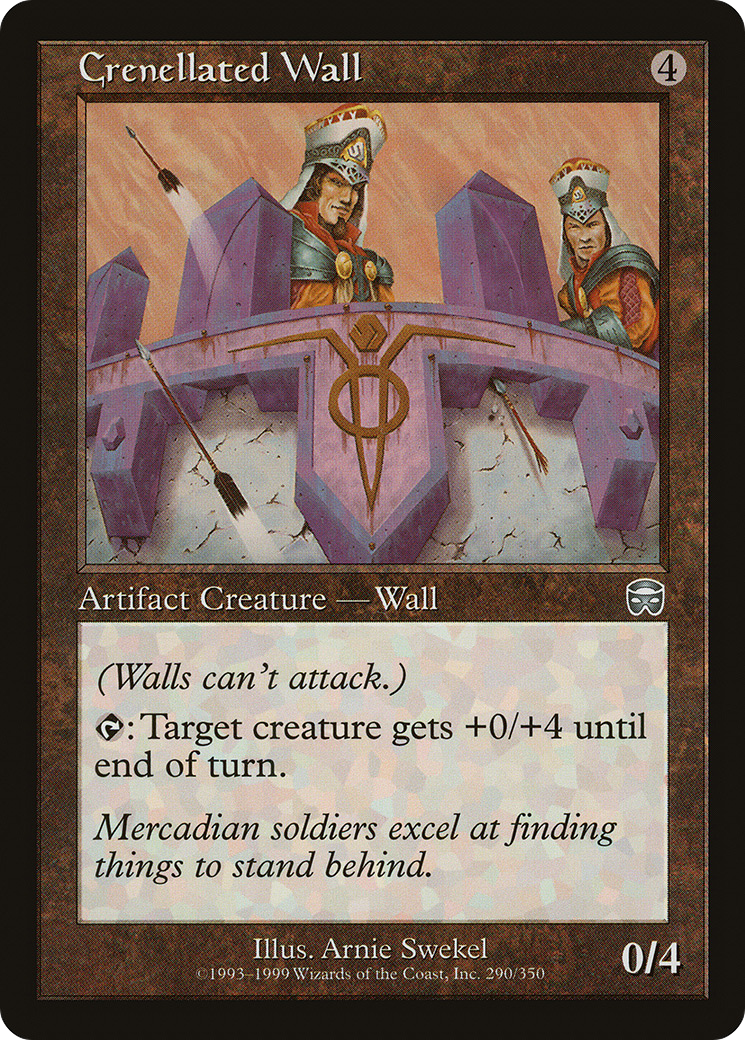 Crenellated Wall [Mercadian Masques] Foil