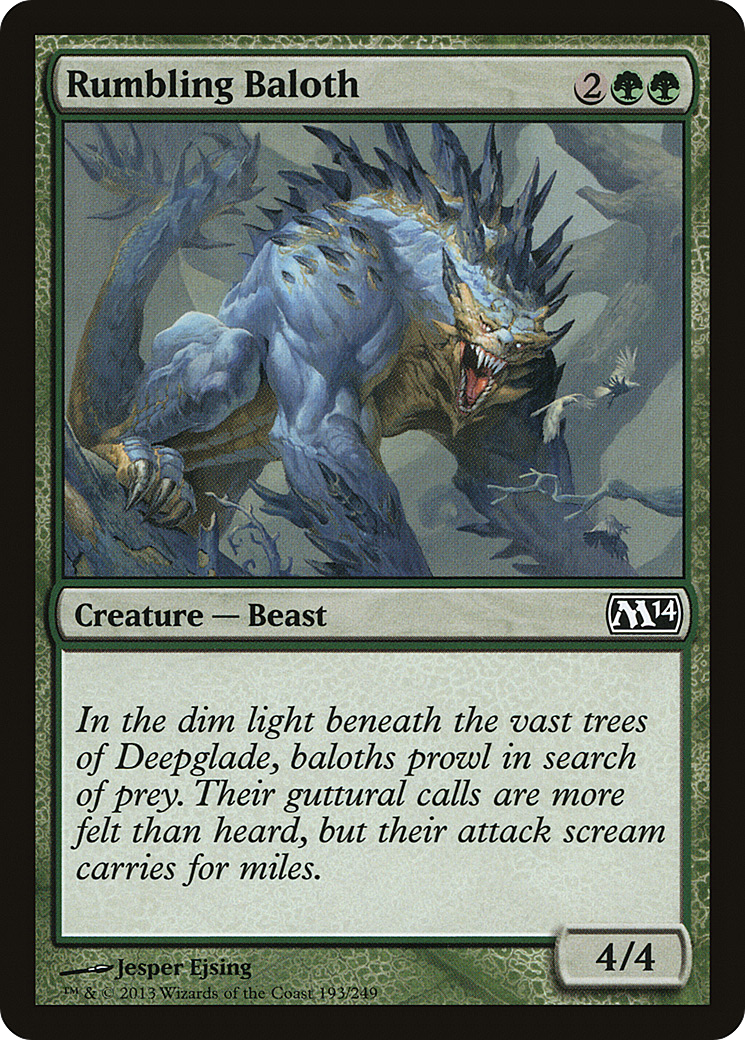 Rumbling Baloth [Magic 2014] Foil