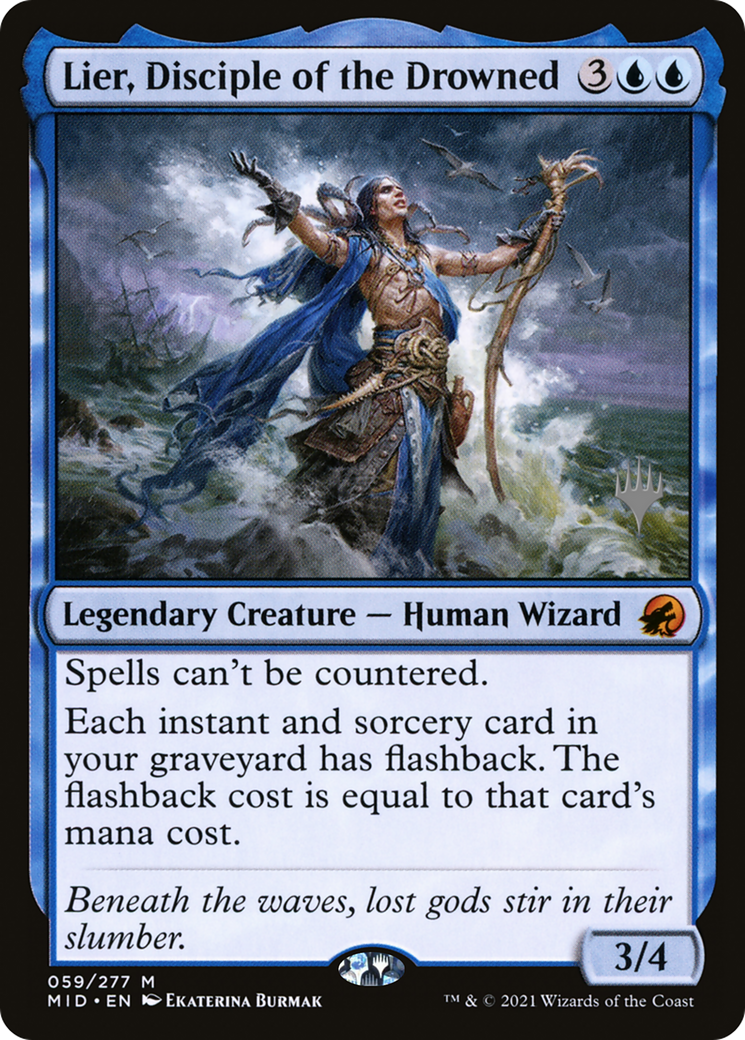 Lier, Disciple of the Drowned (Promo Pack) [Innistrad: Midnight Hunt Promos] Foil
