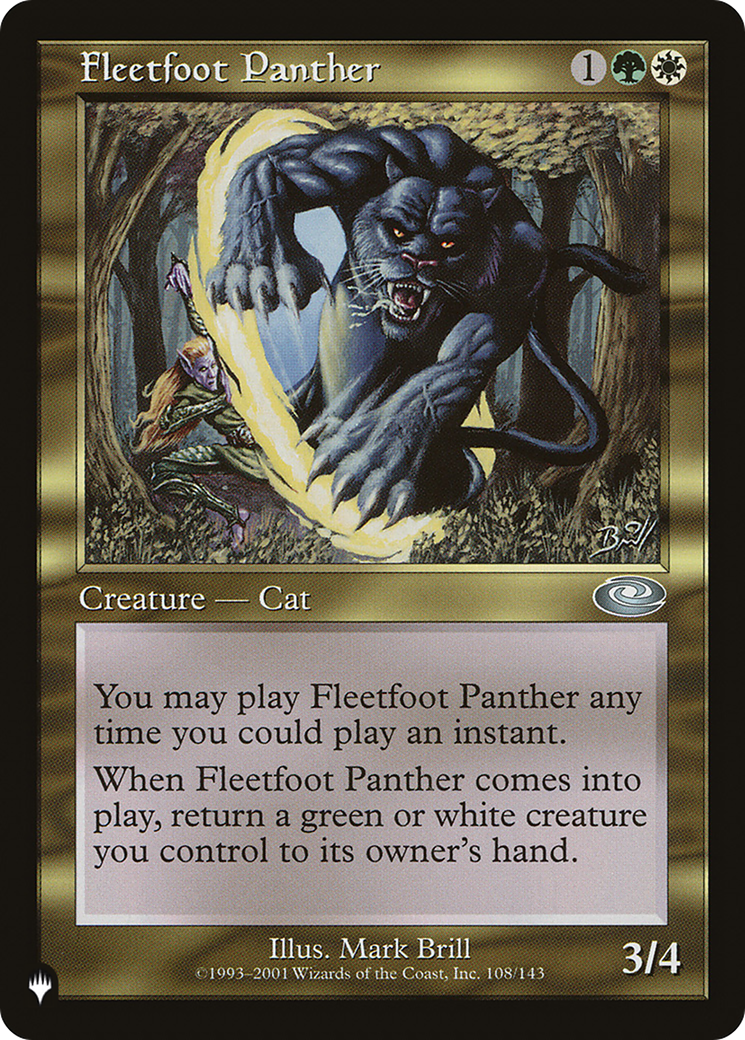 Fleetfoot Panther |  (PLS-108) [The List]