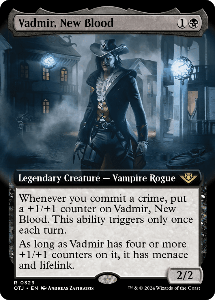 Vadmir, New Blood (Extended Art) [Outlaws of Thunder Junction] Foil