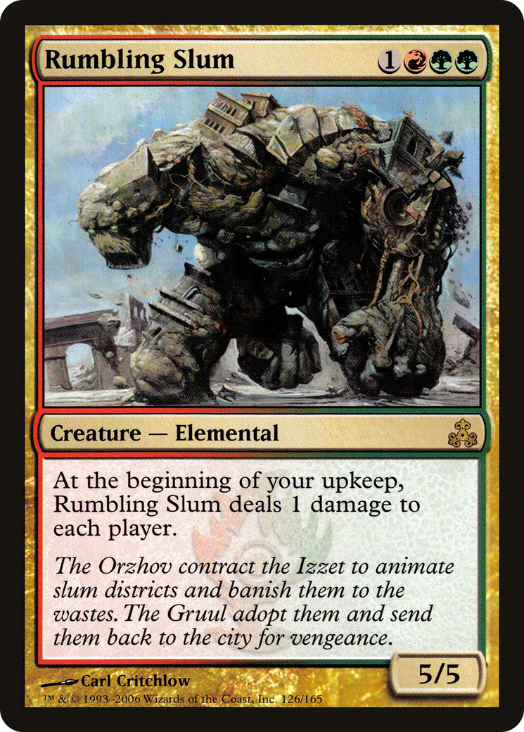 Rumbling Slum [Guildpact] Foil