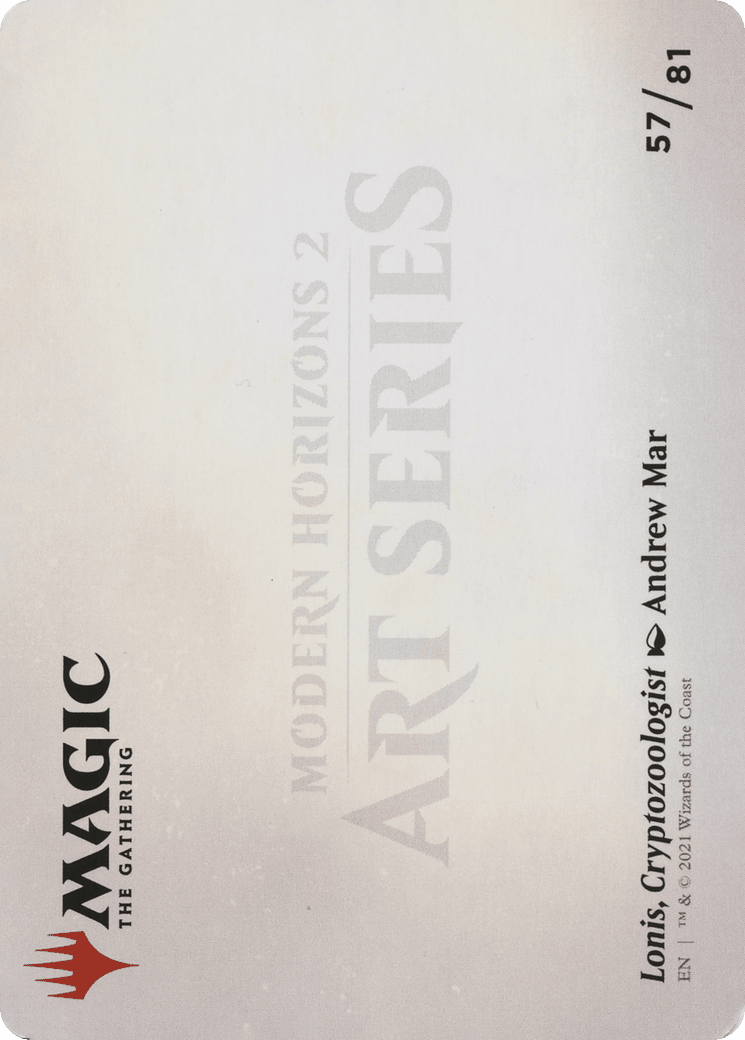 Lonis, Cryptozoologist // Lonis, Cryptozoologist (AMH2-057) - Modern Horizons 2 Art Series (Borderless)