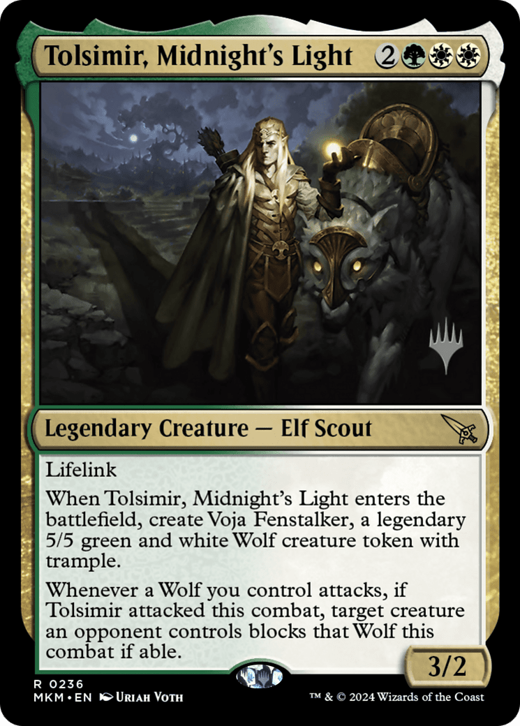 Tolsimir, Midnight's Light (Promo Pack) [Murders at Karlov Manor Promos] Foil