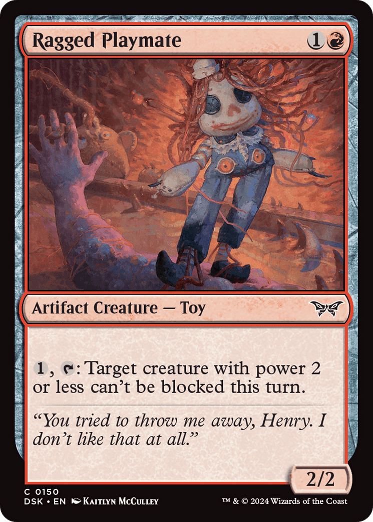 Ragged Playmate [Duskmourn: House of Horror] Foil