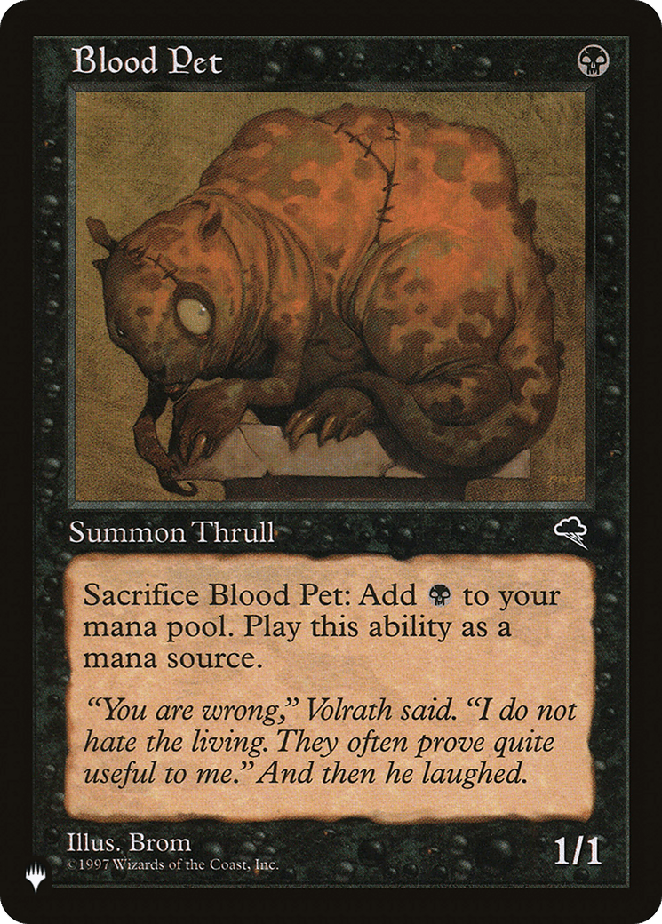 Blood Pet |  (TMP-109) [The List]