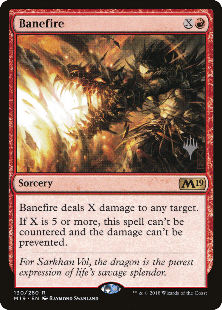 Banefire (Promo Pack) [Core Set 2019 Promos] Foil