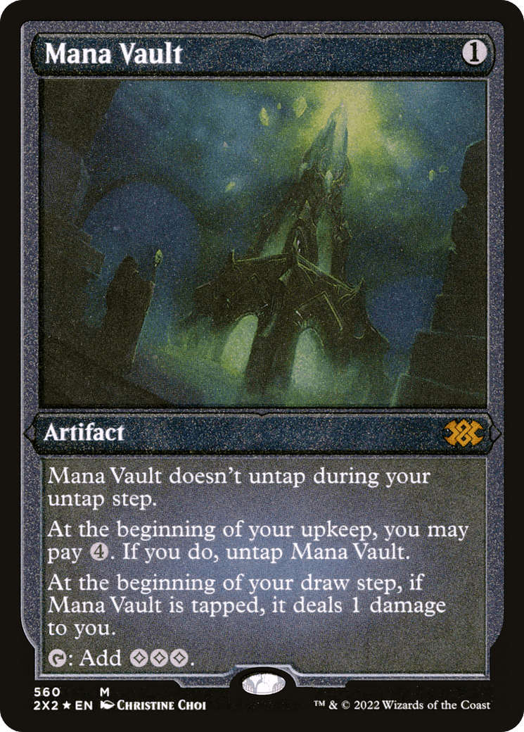Mana Vault (Foil Etched) |  Foil (560) [Double Masters 2022]