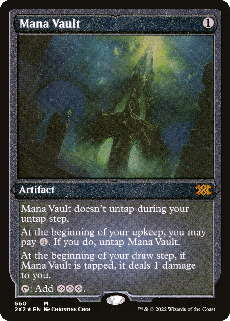 Mana Vault (Foil Etched) |  Foil (560) [Double Masters 2022]