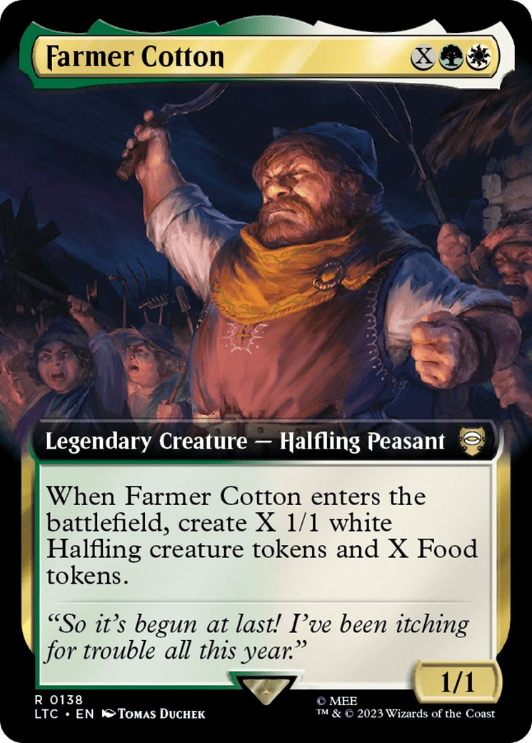 Farmer Cotton (Extended Art) [The Lord of the Rings: Tales of Middle-Earth Commander] Foil
