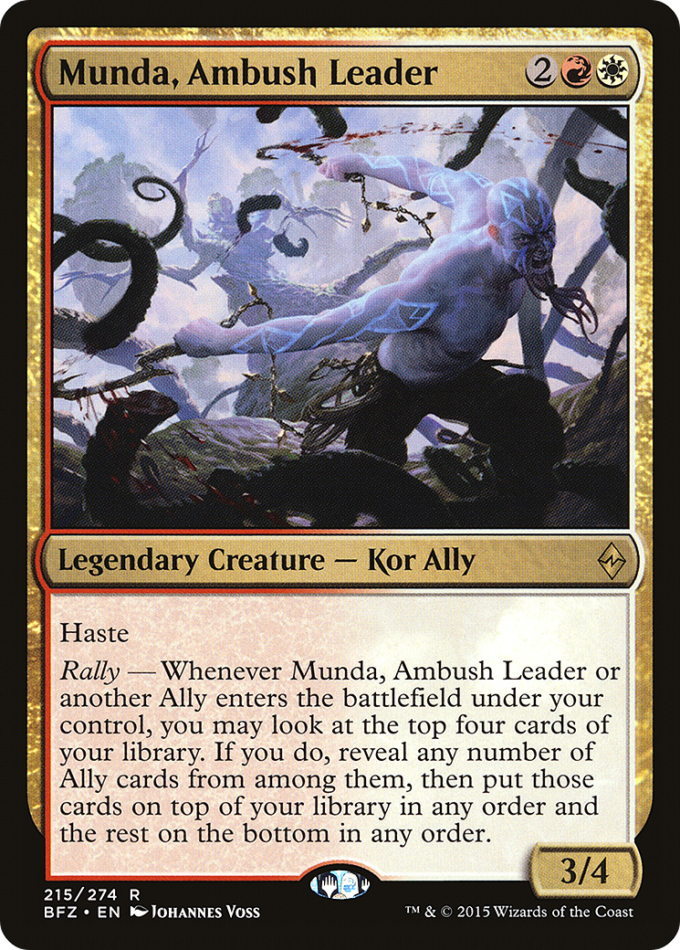 Munda, Ambush Leader [Battle for Zendikar] Foil