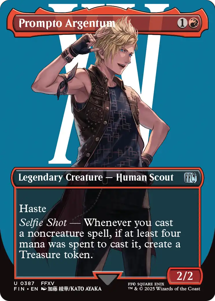 Prompto Argentum (387) [FINAL FANTASY]  (Borderless) Foil