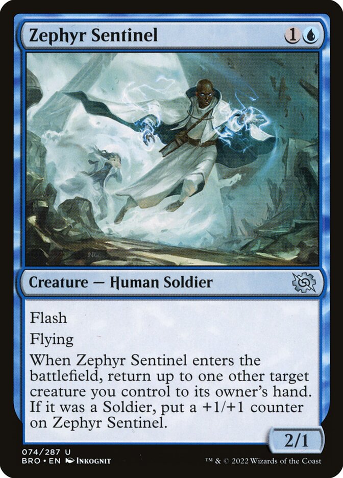 Zephyr Sentinel 74/287 (The Brothers' War)  - Foil