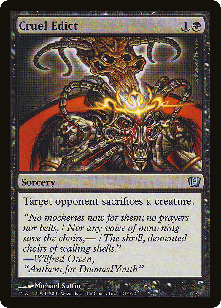 Cruel Edict [Ninth Edition] Foil