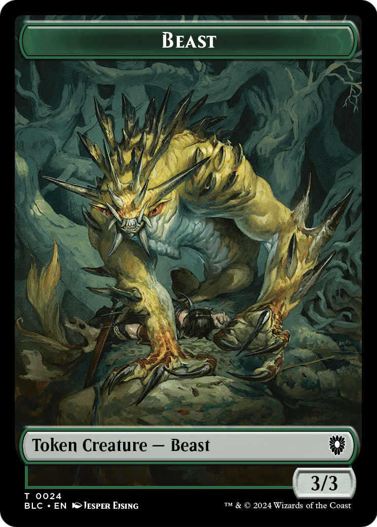 Beast (TBLC-024) - Bloomburrow Commander Tokens