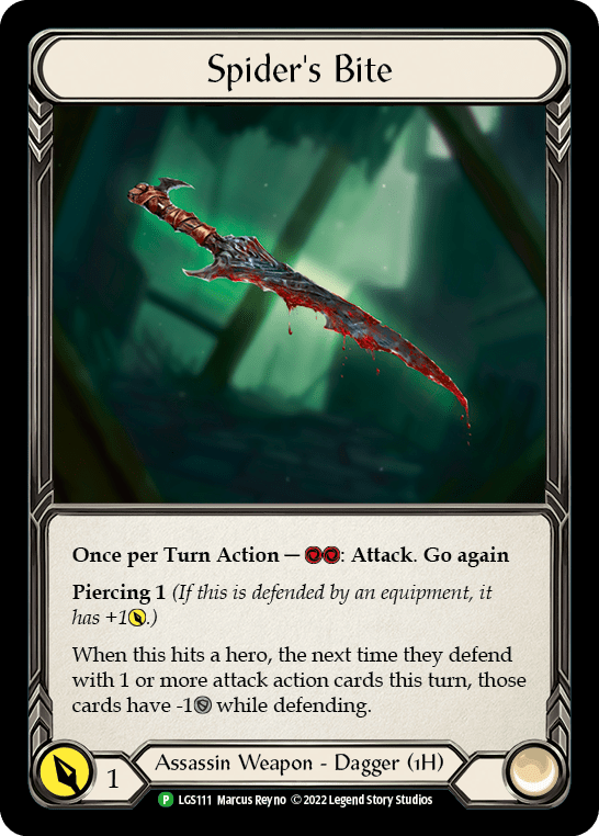 Spider's Bite [LGS111] (Promo)  Cold Foil