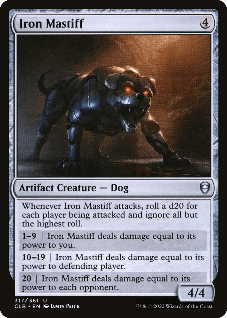 Iron Mastiff [Commander Legends: Battle for Baldur's Gate] Foil