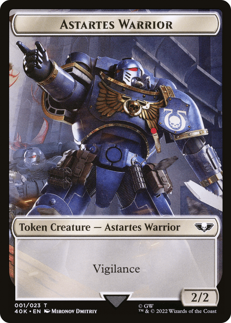 Astartes Warrior (T40K-001) - Warhammer 40,000 Tokens