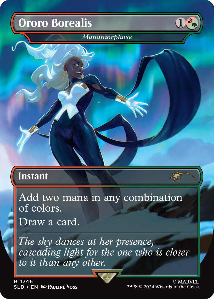 Manamorphose (SLD-1746) - Secret Lair Drop / Ororo Borealis (Borderless) Foil