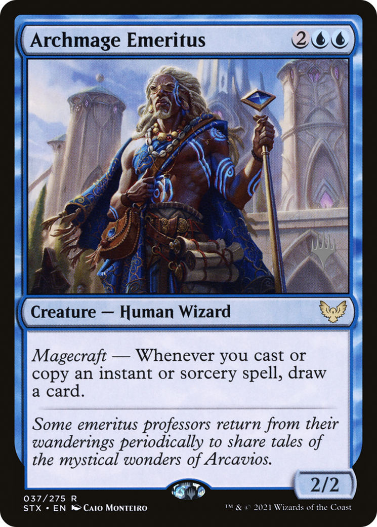 Archmage Emeritus (Promo Pack) [Strixhaven: School of Mages Promos] Foil