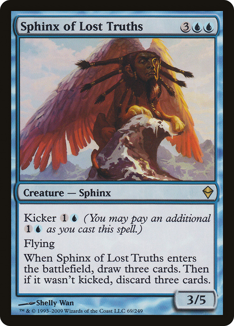 Sphinx of Lost Truths [Zendikar] Foil