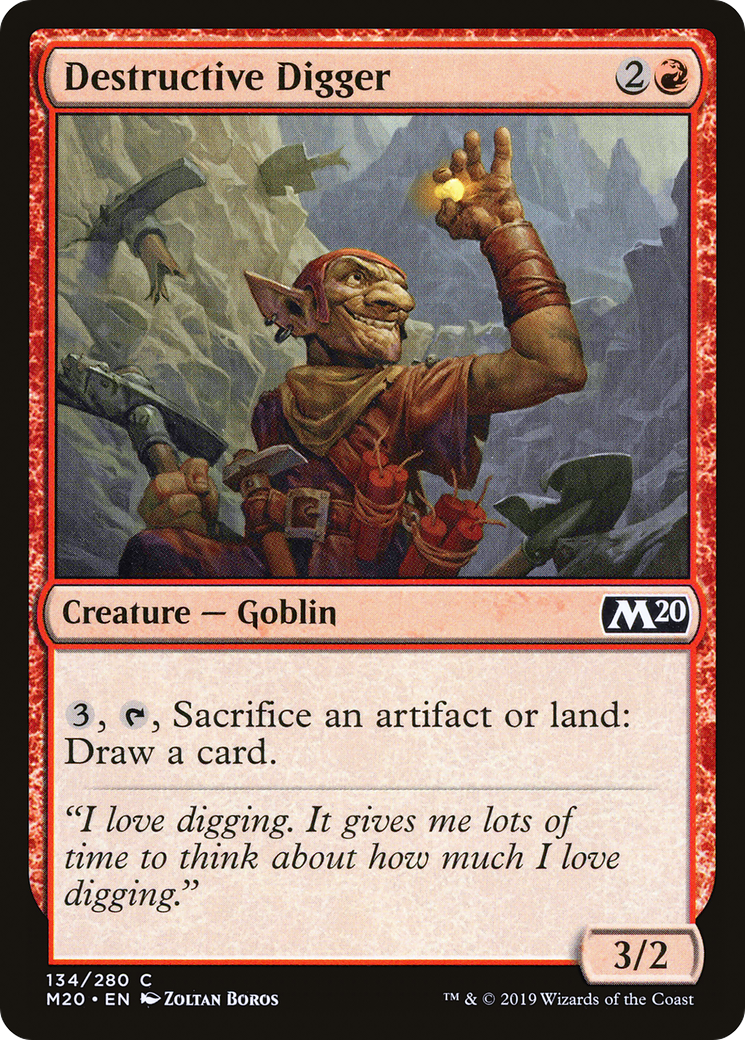 Destructive Digger [Core Set 2020] Foil