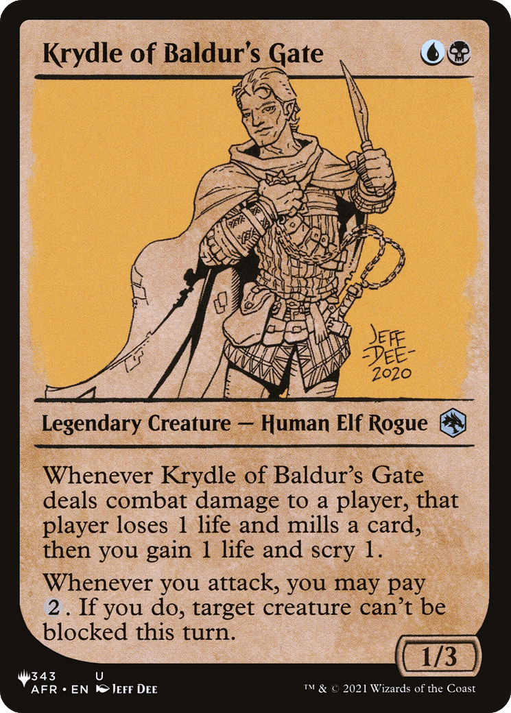 Krydle of Baldur's Gate |  (AFR-343) [The List]
