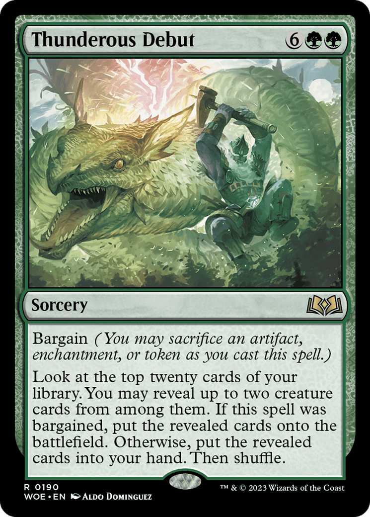 Thunderous Debut [Wilds of Eldraine] Foil