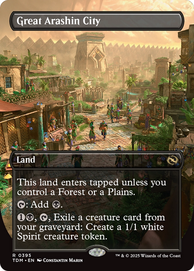 Great Arashin City (Borderless) (395) [Tarkir: Dragonstorm]  Foil