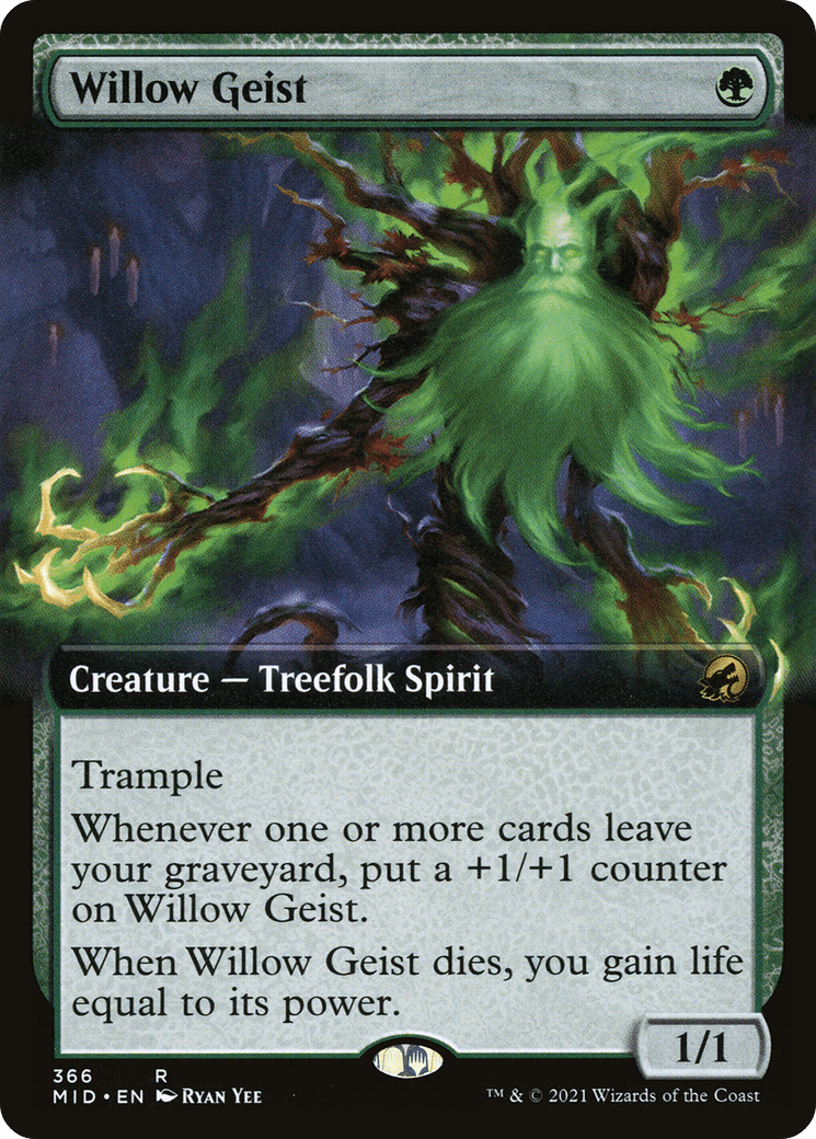 Willow Geist (Extended Art) [Innistrad: Midnight Hunt] Foil